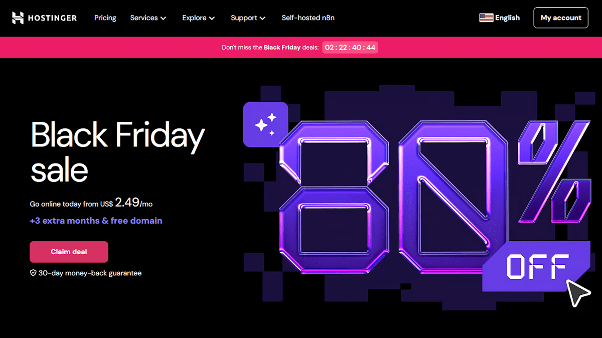 Hostinger Black Friday 2025: Unbeatable Deals You Can’t Miss